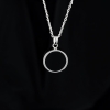 ROUND PENDANT NECKLACE (Onyx)