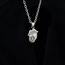 Peace Tongue Pendant Necklace